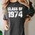 Class Of 1974 High School College Graduation Reunion Women's Comfort Colors T-Shirt Pepper