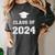 Class Of 2024 Graduation Women's Comfort Colors T-Shirt Pepper