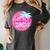 Class Of 2024 Senior Pink Retro Classic Girl Grad Graduation Women's Comfort Colors T-Shirt Pepper