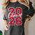 Class Of 2026 Graduation Red With Varsity Letters Women's Comfort Colors T-Shirt Pepper