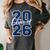 Class Of 2026 Graduation Varsity Navy Blue Letters Premium Tri-Blend Women's Comfort Colors T-Shirt Pepper