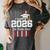 Class Of 2026 Senior Graduation American Flag Senior 2026 Women's Comfort Colors T-Shirt Pepper