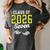 Class Of 2026 Six Seven Senior Yellow Graduation 6 7 Women's Comfort Colors T-Shirt Pepper