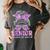 Class Of 2027 Senior Coquette Bow Messy Hair 26 Graduation Women's Comfort Colors T-Shirt Pepper