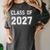Class Of 2027 Shirt Graduation School Future Graduate Women's Comfort Colors T-Shirt Pepper