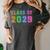 Class Of 2029 High School Graduation Date Graduate T Shirt Women's Comfort Colors T-Shirt Pepper