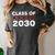 Class Of 2030 Shirt New Kindergarten Student Graduation Women's Comfort Colors T-Shirt Pepper