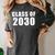 Class Of 2030 T Shirt Cute Kindergarten Graduation T Women's Comfort Colors T-Shirt Pepper