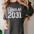 Class Of 2031 Grow With Me Graduation Women's Comfort Colors T-Shirt Pepper