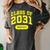 Class Of 2031 Shirts For Kindergarten Photo To Graduation Women's Comfort Colors T-Shirt Pepper