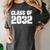 Class Of 2032 High School College Graduation Reunion T-Shirt Women's Comfort Colors T-Shirt Pepper