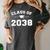 Class Of 2038 Grow Together First Day Of School Graduation Women's Comfort Colors T-Shirt Pepper