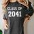 Class Of 2041 Graduation School Future Graduate Women's Comfort Colors T-Shirt Pepper