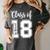 Class Of Two Thousand 18 Shirt Graduation T-Shirt Women's Comfort Colors T-Shirt Pepper