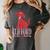 Clifford The Big Red Dog Pink Text With Bow Illustrated Book Women's Comfort Colors T-Shirt Pepper Clifford The Big Red Dog Pink Text With Bow Illustrated Book Women's Comfort Colors T-Shirt Pepper