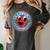 Clifford The Big Red Dog Round Distressed Logo Kids Books Women's Comfort Colors T-Shirt Pepper