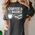 Coffee & Books Women's Comfort Colors T-Shirt Pepper