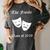Cool Theater Graduation Tshirt Tragedy And Comedy Masks Women's Comfort Colors T-Shirt Pepper