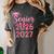 Coquette Pink Bow Flowers Senior 2026 2027 Graduation Women's Comfort Colors T-Shirt Pepper