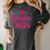 Coquette Pink Bow Senior 2026 Class Of Graduation Women's Comfort Colors T-Shirt Pepper