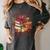 Cozy Readers Book Society Fall Autumn Floral Pumpkin Season Women's Comfort Colors T-Shirt Pepper