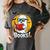 Cute Ghost Reading Book Retro Halloween Librarian Women's Comfort Colors T-Shirt Pepper