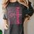 Cute Girls Women Class 2025 Graduation Senior Coquette Bow Women's Comfort Colors T-Shirt Pepper