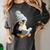 Cute Penguin Reading Book Faux-Crochet Print Women's Comfort Colors T-Shirt Pepper