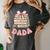 Dada Book First Chapter Birthday Family Matching Party Women's Comfort Colors T-Shirt Pepper