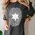 Deputy Sheriff DNA Sheriff Graduation 6 Star Badge Women's Comfort Colors T-Shirt Pepper