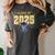 Disney Lilo & Stitch Graduation 2025 Stitch Collegiate Women's Comfort Colors T-Shirt Pepper