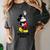 Disney Mickey Mouse Peace Out Totally Retro Graduation Women's Comfort Colors T-Shirt Pepper