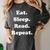 Eat Sleep Read Repeat Book Enthusiast Women's Comfort Colors T-Shirt Pepper