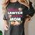 My Favorite Lawyer Calls Me Mom Graduation Women's Comfort Colors T-Shirt Pepper