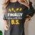 Finally Done With This Bs Bachelor's Bachelor Graduation Women's Comfort Colors T-Shirt Pepper