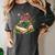 Floral Book Bloom Wildflowers Literature Nature Fantasy Women's Comfort Colors T-Shirt Pepper