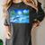 Frutiger Aero Dolphin Sunset Ocean With Palm Trees Y2k Premium Women's Comfort Colors T-Shirt Pepper