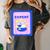 Fun Cute Introvert Cat Character With Wine Women's Comfort Colors T-Shirt Pepper