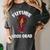 Future HBCU Grad Girl Wearing Graduation Gown Women's Comfort Colors T-Shirt Pepper