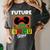 Future HBCU Grad HBCU Tomorrow Girl Graduation Kids Women's Comfort Colors T-Shirt Pepper