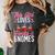 This Girl Loves Books And Gnomes Gardener Dwarf Garden Gnome Women's Comfort Colors T-Shirt Pepper