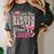 Girls Little Miss Kindergarten Grad 2025 Coquette Graduation Women's Comfort Colors T-Shirt Pepper