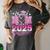Graduation 2025 Proud Mom Of 2025 Graduate Floral Women Women's Comfort Colors T-Shirt Pepper