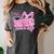 Graduation 2027 Senior 2027 Class Of 2027 Coquette Pink Girl Women's Comfort Colors T-Shirt Pepper