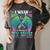 Green Teal Pink In Memory Of My Mom Metastatic Breast Cancer Women's Comfort Colors T-Shirt Pepper Green Teal Pink In Memory Of My Mom Metastatic Breast Cancer Women's Comfort Colors T-Shirt Pepper