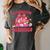 Groovy All Booked For Valentines Books Pink Coquette Bow Women's Comfort Colors T-Shirt Pepper