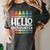 Hello Kindergarten First Day Back To School Graduation Women's Comfort Colors T-Shirt Pepper