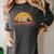 Introvert Me Happy Retro Sunset Capybara Tee Women's Comfort Colors T-Shirt Pepper