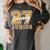 Junior Class 2027 Graduation Back To School Orange Letters Premium Tri-Blend Women's Comfort Colors T-Shirt Pepper
