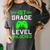 Kids 1st Grade Level Unlocked Back To School Gamer Graduation Women's Comfort Colors T-Shirt Pepper